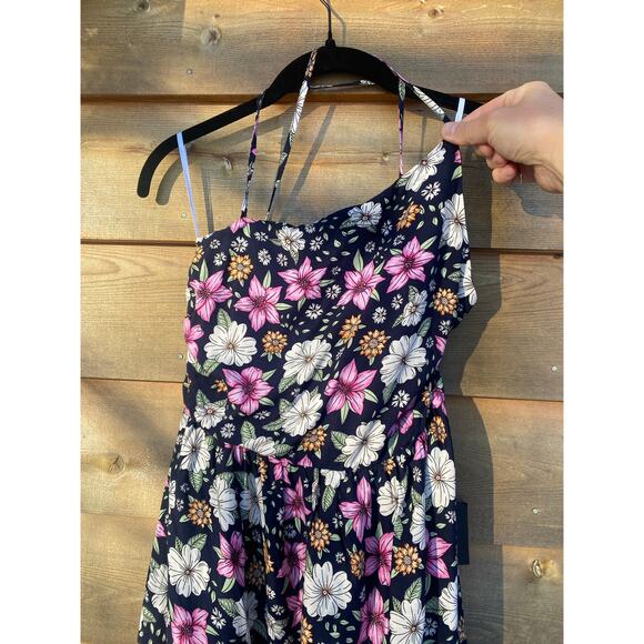 Lulus bohemian bliss black floral asymmetrical backless maxi dress - Picture 5 of 10